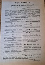 Extra-Blatt zum preußischen