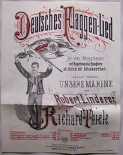 Berlin 1883 Deutsches Flaggen