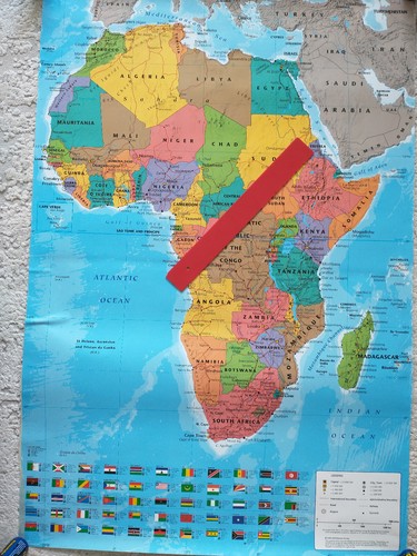 Afrika karte plakat größe - afrika,