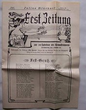 Berlin 1901 Fest Zeitung 200