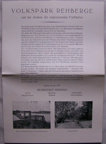 Berlin 1927 volkspark rehberge - berlin,