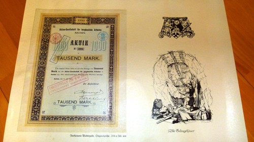 Bergbauaktie reprint für - reprint, ag