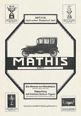 Mathis automobilwerke - mathis,