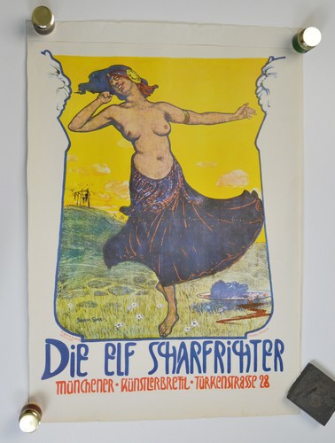 Reproduktion jugendstil plakat - reproduktion,