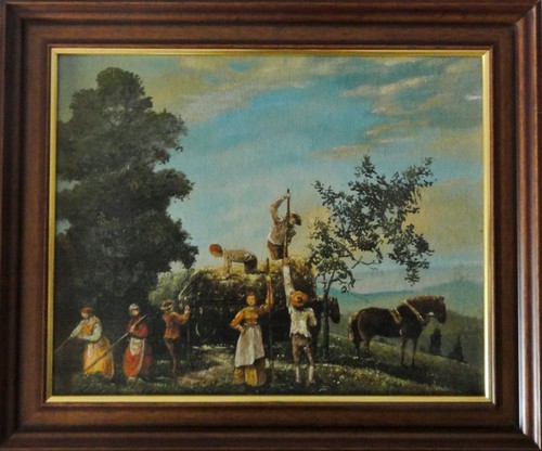 Kunstdruck mägde knechte - -,