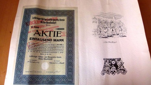 Bergbauaktie reprint - bergbauaktie,