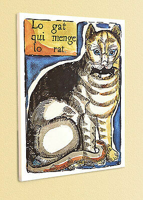 Plakat die katze frisst - plakat,
