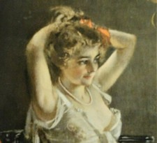  HÜBSCHE JUNGE FRAU VOR IHREM