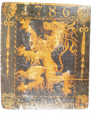 Zum Gülden Löwen Holzschild